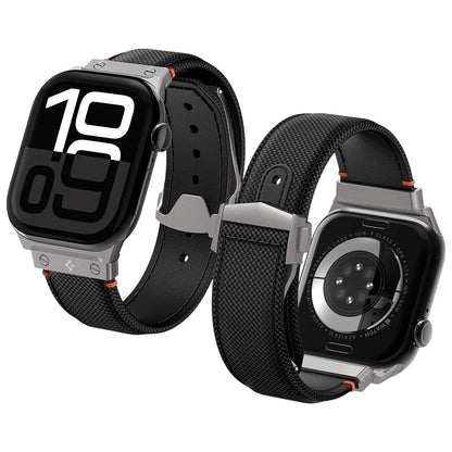 Correa Spigen Classic Fit para Apple Watch 49mm / 46mm / 45mm / 44mm / 42mm Series, Negra AMP09304