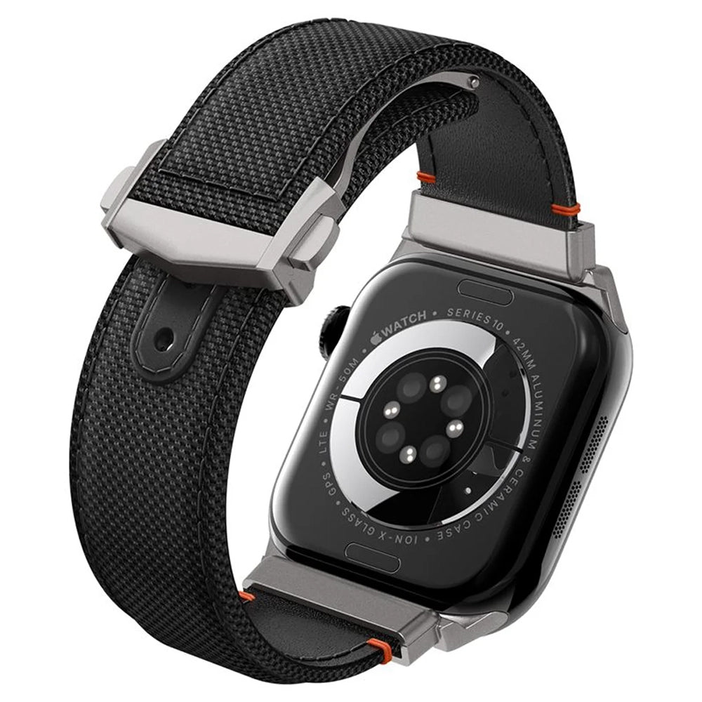 Correa Spigen Classic Fit para Apple Watch 49mm / 46mm / 45mm / 44mm / 42mm Series, Negra AMP09304