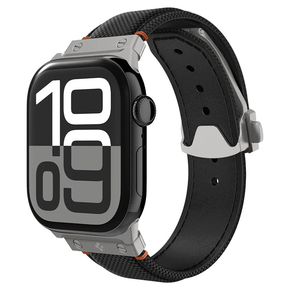 Correa Spigen Classic Fit para Apple Watch 49mm / 46mm / 45mm / 44mm / 42mm Series, Negra AMP09304