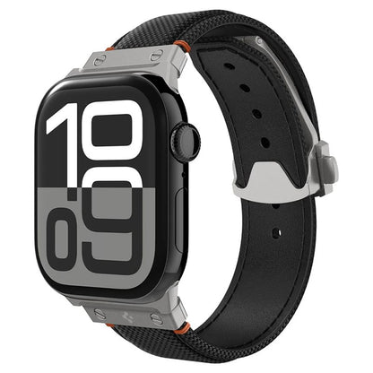 Correa Spigen Classic Fit para Apple Watch 49mm / 46mm / 45mm / 44mm / 42mm Series, Negra AMP09304