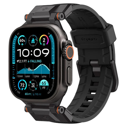 Correa Spigen DuraPro Armor para Apple Watch Series 49mm / 46mm / 45mm / 44mm / 42mm, Negra AMP06065