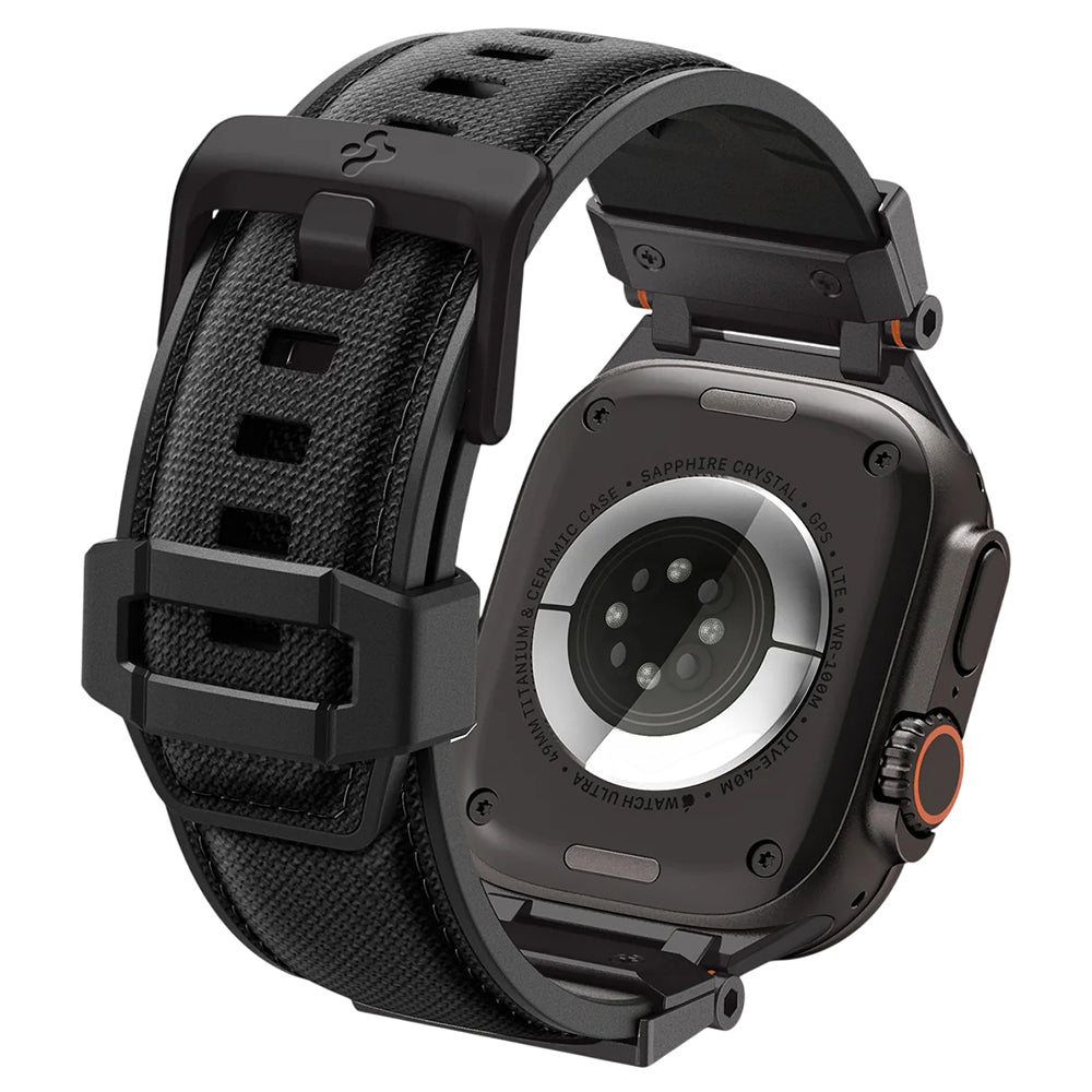 Correa Spigen DuraPro Armor para Apple Watch Series 49mm / 46mm / 45mm / 44mm / 42mm, Negra AMP06065