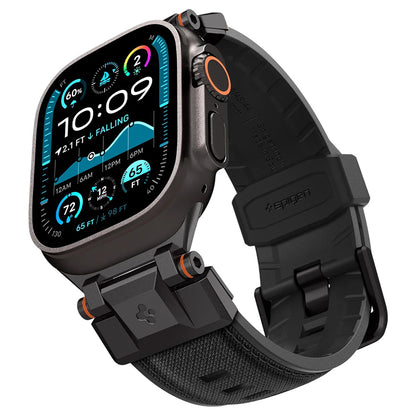 Correa Spigen DuraPro Armor para Apple Watch Series 49mm / 46mm / 45mm / 44mm / 42mm, Negra AMP06065