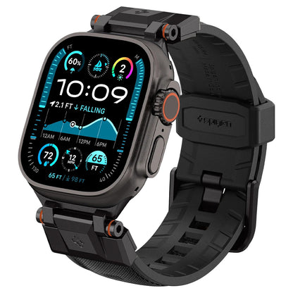 Correa Spigen DuraPro Armor para Apple Watch Series 49mm / 46mm / 45mm / 44mm / 42mm, Negra AMP06065