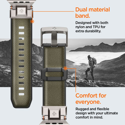 Correa Spigen DuraPro Armor para Apple Watch 49mm / 46mm / 45mm / 44mm / 42mm Series, Verde