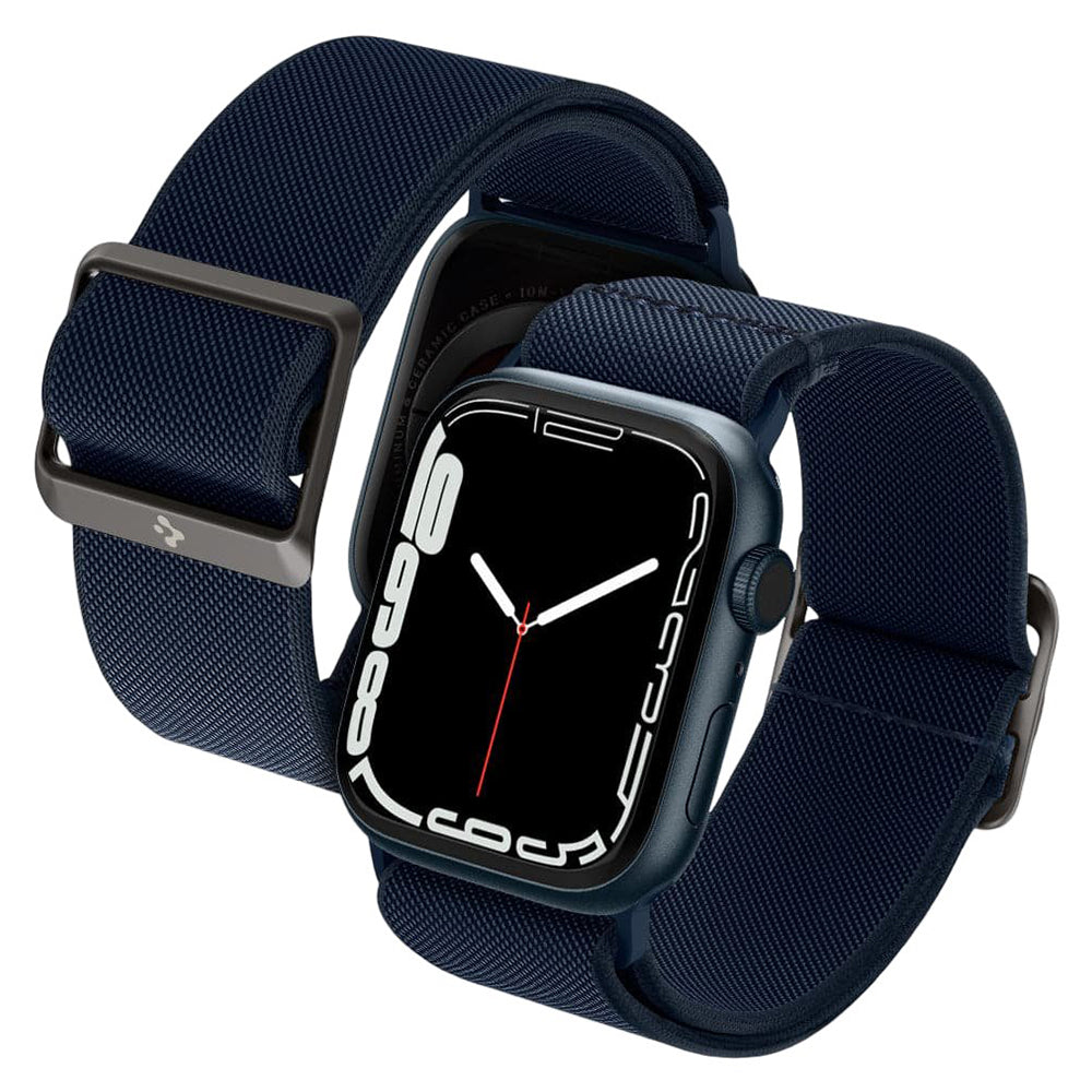 Correa Spigen Lite Fit para Apple Watch Series de 49 mm / 46 mm / 45 mm / 44 mm, azul marino AMP02287
