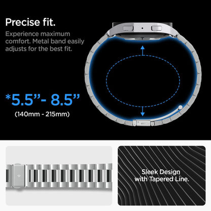 Correa Spigen Modern Fit para Samsung Galaxy Watch6 44mm, Plateada