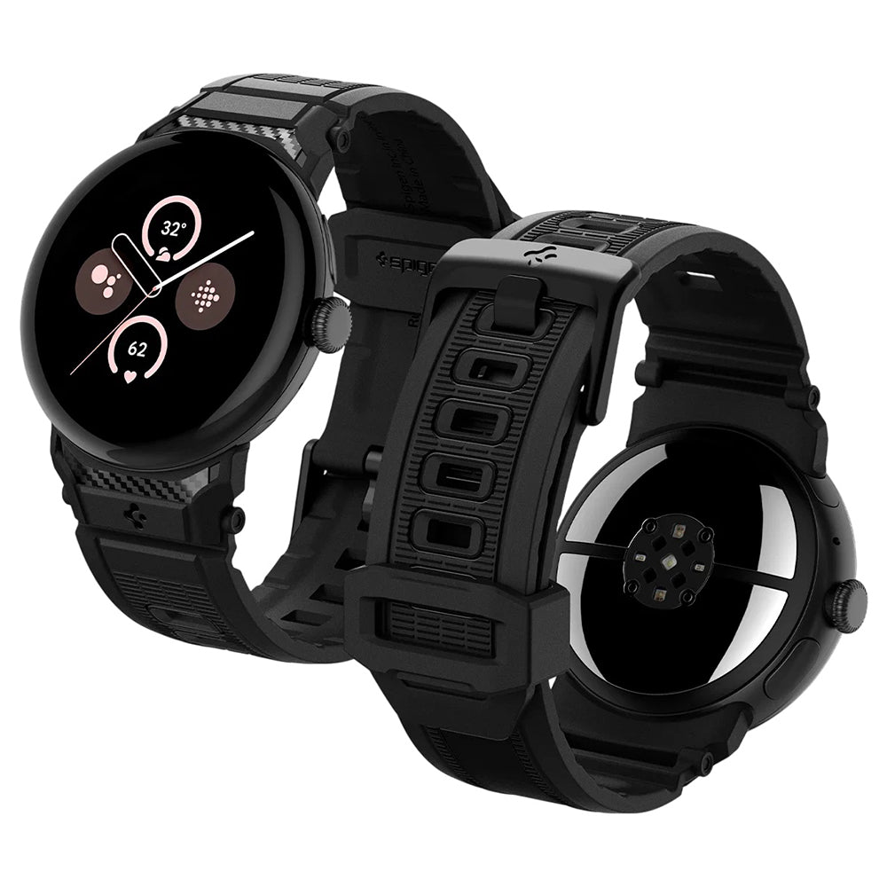 Correa Spigen Rugged para Google Pixel Watch 41mm Series, Negra AMP07556
