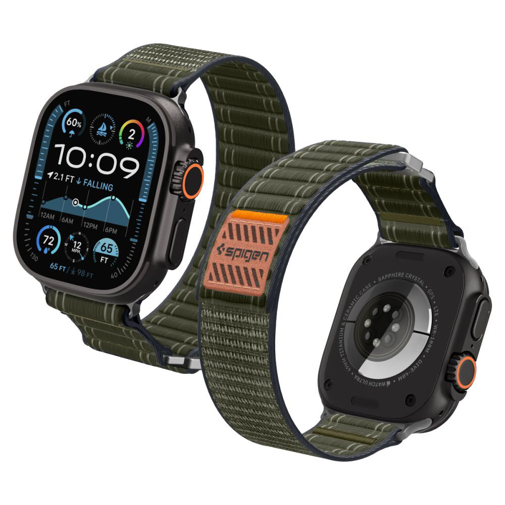 Correa Spigen WBF0 para Apple Watch 49mm / 46mm / 45mm / 44mm Series, Verde