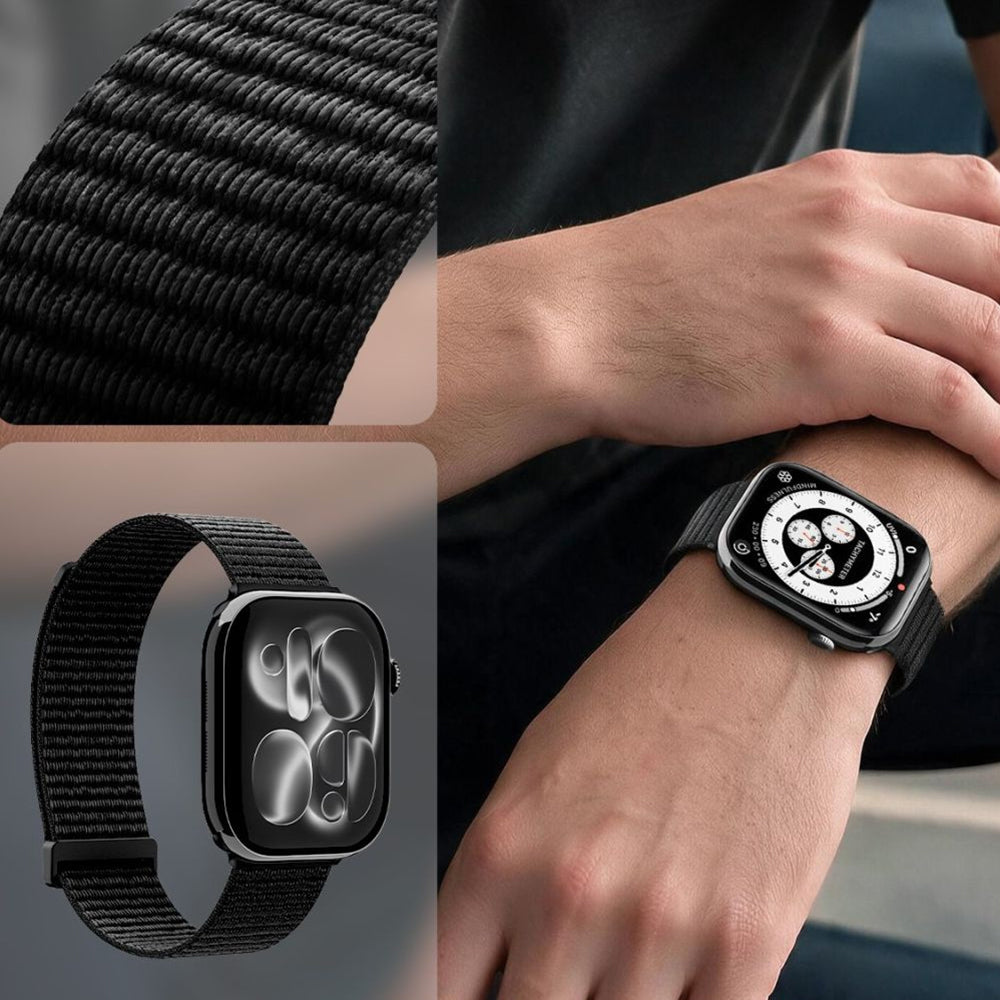 Correa Spigen WBF01 para Apple Watch 49mm / 46mm / 45mm / 44mm Series, Negra AMP11833