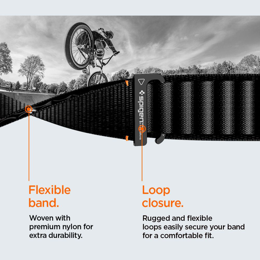 Correa Spigen WBF1 para Apple Watch 49mm / 46mm / 45mm / 44mm Series, Negra