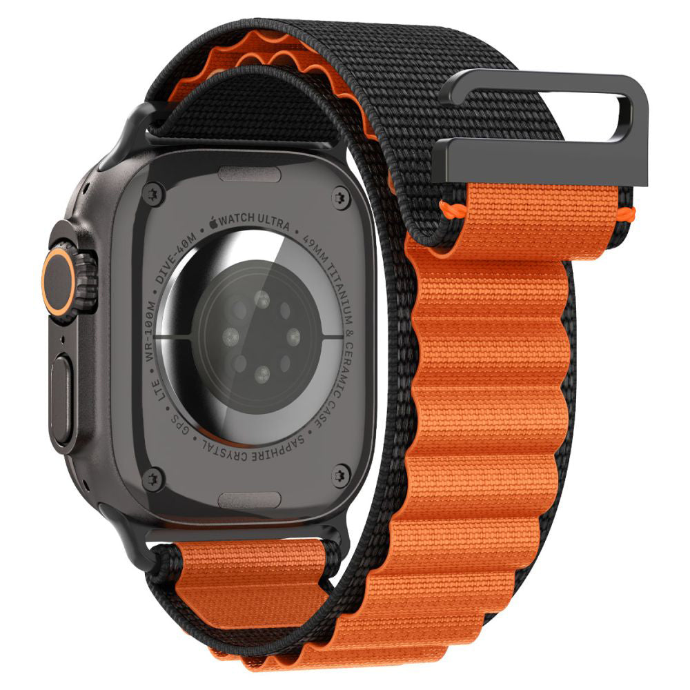 Correa Spigen WBF1 para Apple Watch 49mm / 46mm / 45mm / 44mm Series, Negra Naranja