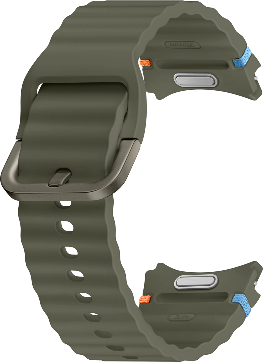 Correa deportiva para Samsung Galaxy Watch7 / Watch FE / Watch6 / Watch5 / Watch4 Series, S/M, Verde ET-SNL30SKEGEU