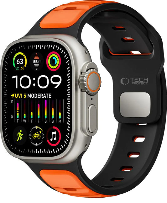Correa Tech-Protect Iconband Line para Apple Watch 49mm / 46mm / 45mm / 44mm Series, Naranja