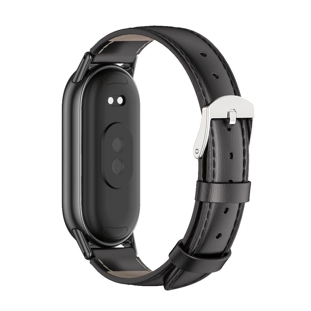 Tech-Protect Leatherfit Correa para Xiaomi Smart Band 8/9, Negro 