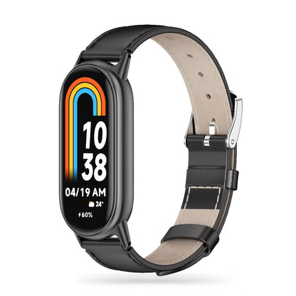 Tech-Protect Leatherfit Correa para Xiaomi Smart Band 8/9, Negro 