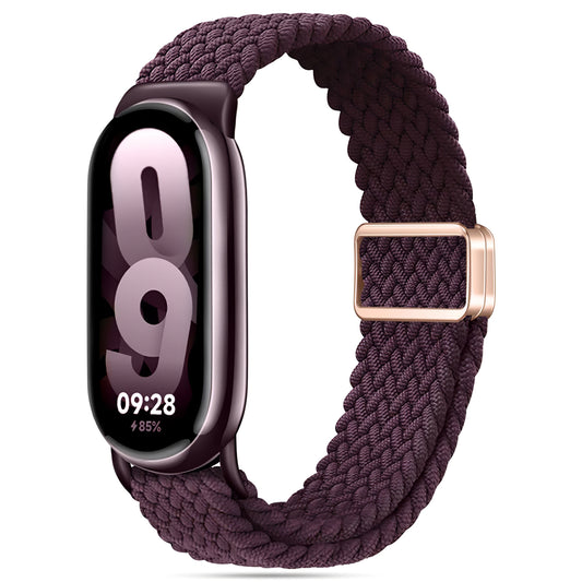 Correa Tech-Protect NylonMag para Xiaomi Smart Band 8/9, Borgoña 