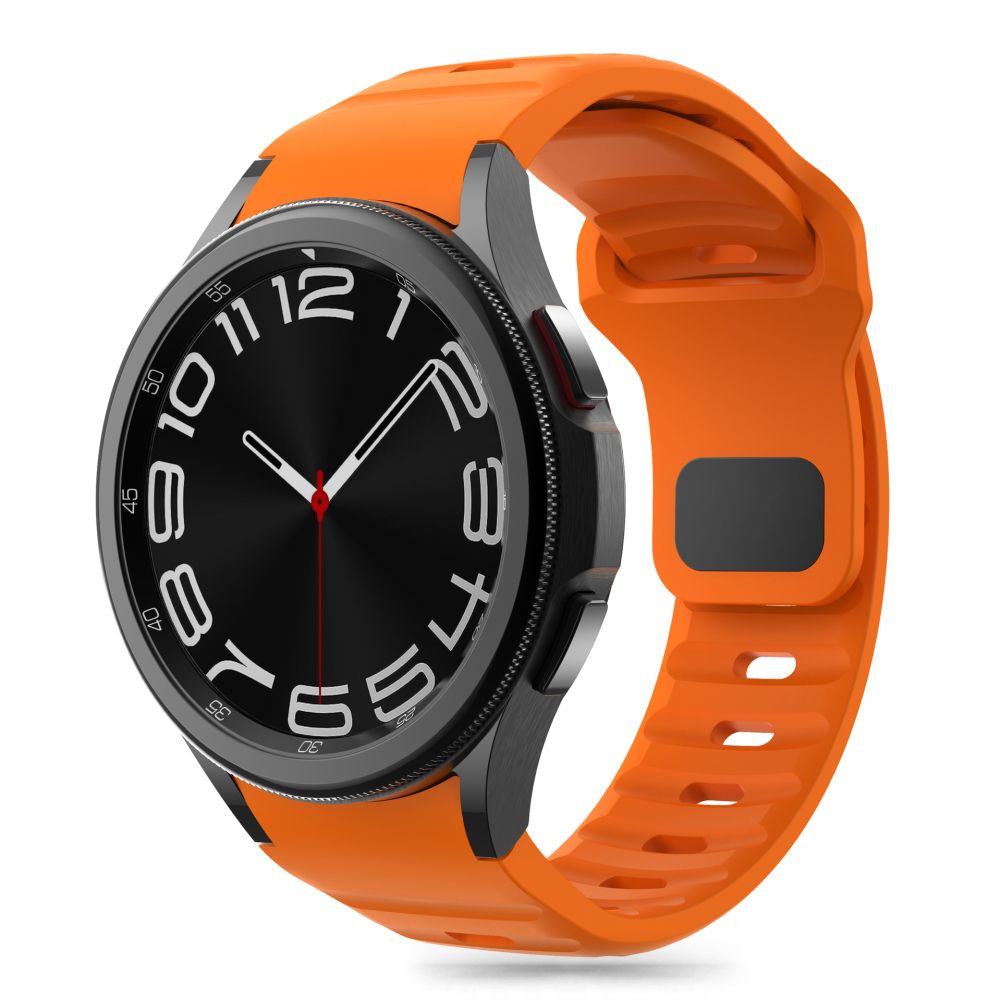 Correa de silicona Tech-Protect Line para Samsung Galaxy Watch7 / Watch FE / Watch6 / Watch5 / Watch4 Series, Naranja 