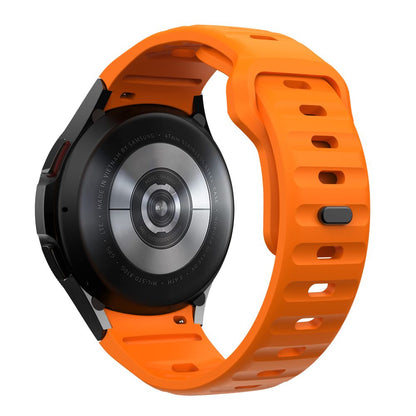 Correa de silicona Tech-Protect Line para Samsung Galaxy Watch7 / Watch FE / Watch6 / Watch5 / Watch4 Series, Naranja 