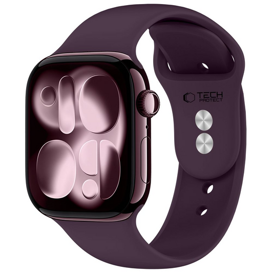 Correa Tech-Protect de silicona para Apple Watch 42mm / 41mm / 40mm Series, Vino