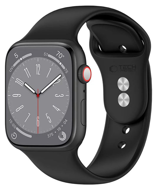 Correa Tech-Protect Silicone para Apple Watch 42mm / 41mm / 40mm Series, Negra