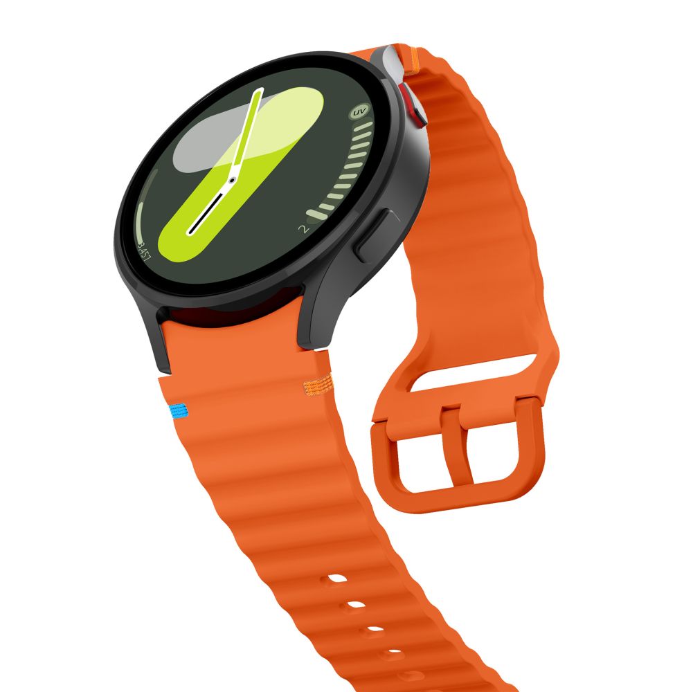 Correa deportiva de silicona Tech-Protect para Samsung Galaxy Watch7 / Watch FE / Watch6 / Watch5 / Watch4 Series, naranja 