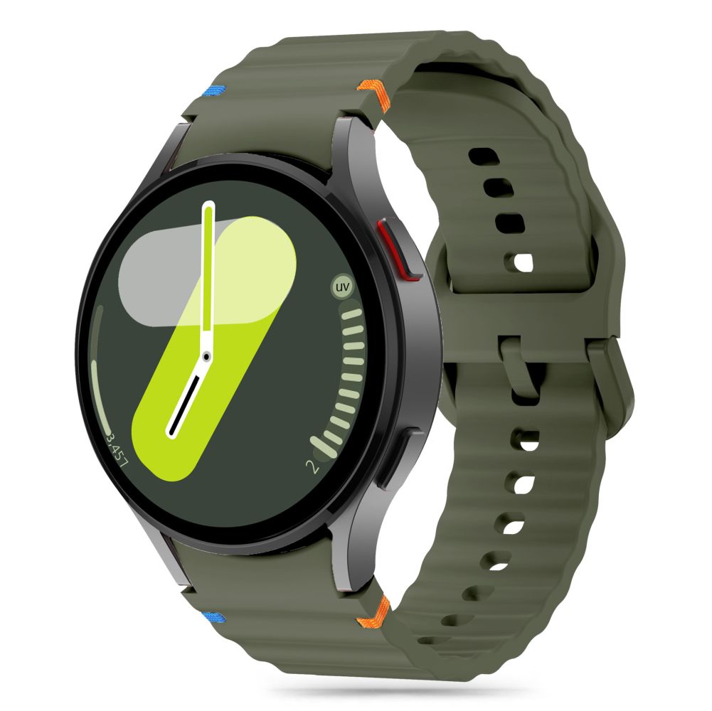 Correa deportiva de silicona Tech-Protect para Samsung Galaxy Watch7 / Watch FE / Watch6 / Watch5 / Watch4 Series, caqui