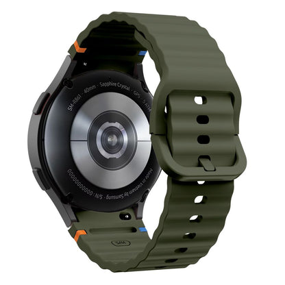 Correa deportiva de silicona Tech-Protect para Samsung Galaxy Watch7 / Watch FE / Watch6 / Watch5 / Watch4 Series, caqui