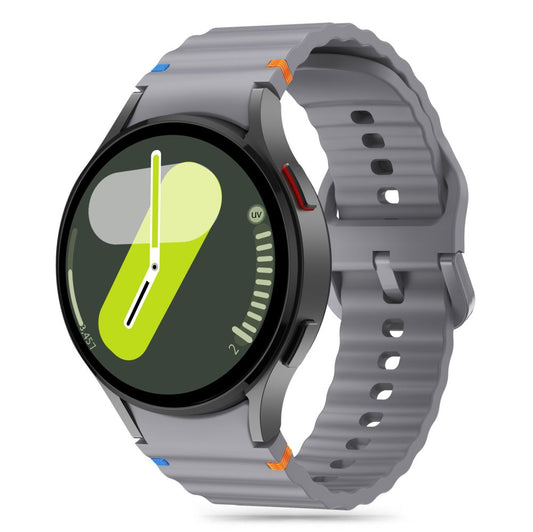 Correa deportiva de silicona Tech-Protect para Samsung Galaxy Watch7 / Watch FE / Watch6 / Watch5 / Watch4 Series, Gris 