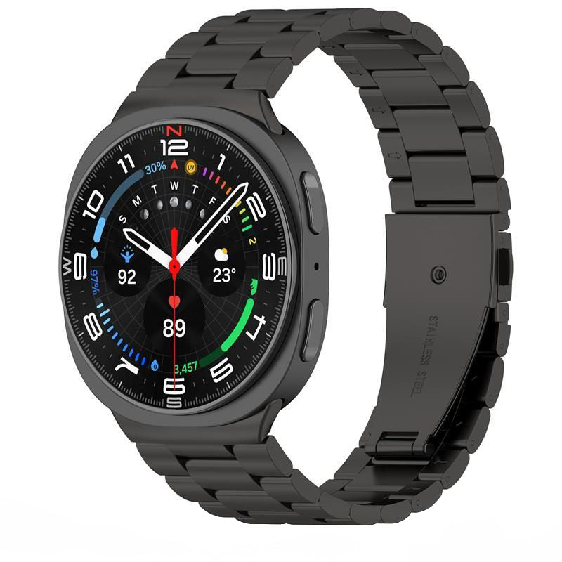 Correa Tech-Protect Stainless para Samsung Galaxy Watch8 / Watch8 Classic Series, Negra