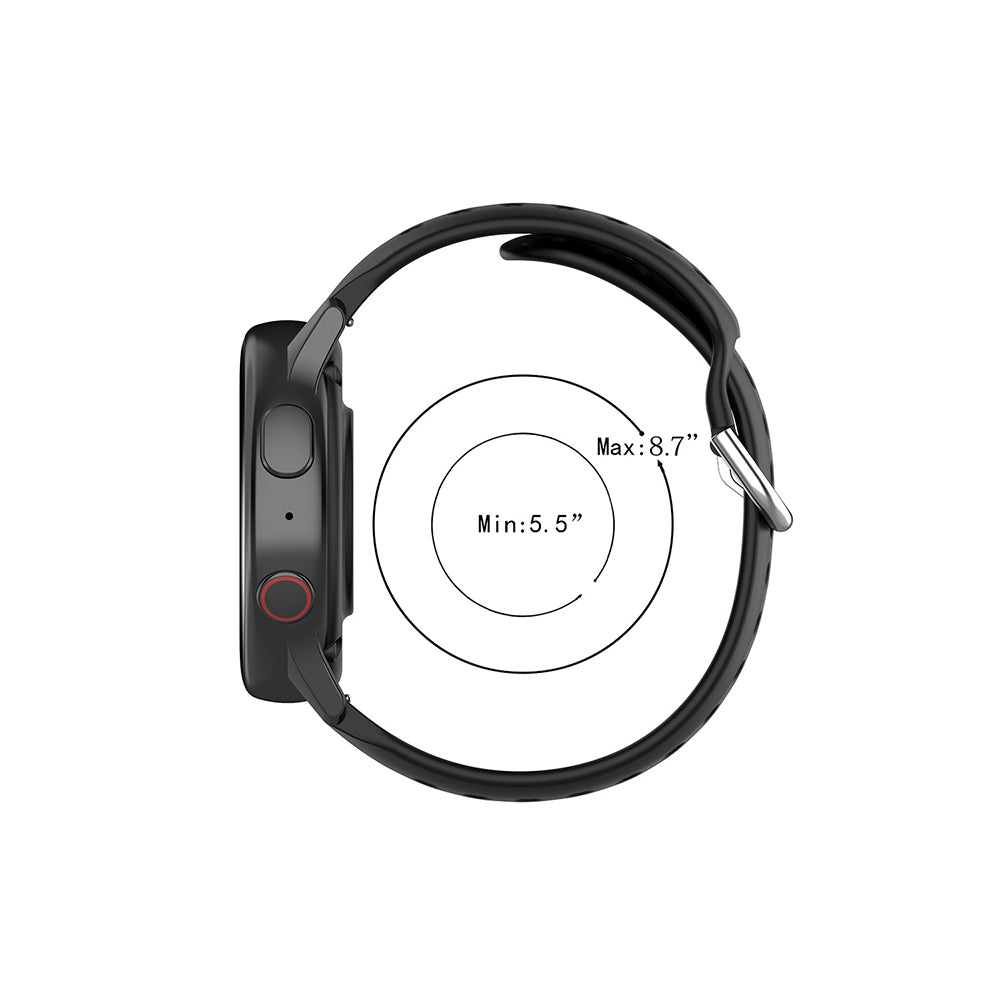 Correa Techsuit W004 para Samsung Galaxy Watch / Huawei Watch Series, 22mm, Roja.