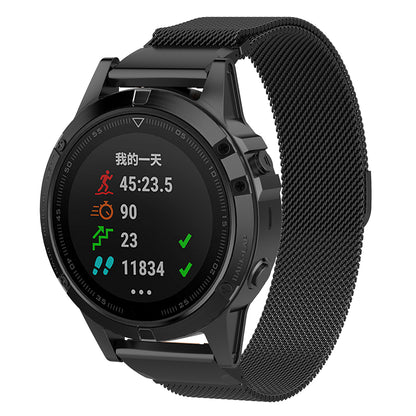 Correa Techsuit W009 para Garmin Watch Fenix Series, 26mm, Negra