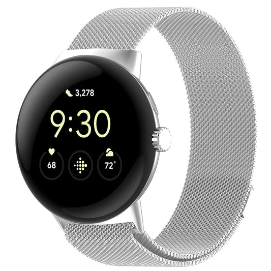 Correa Techsuit W009 para Google Pixel Watch 4 45mm, Plateada