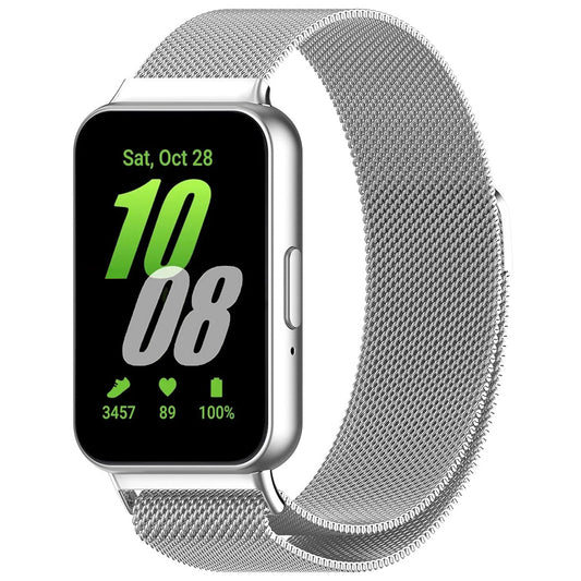 Correa Techsuit W009 para Samsung Galaxy Fit3 R39M, Plateada