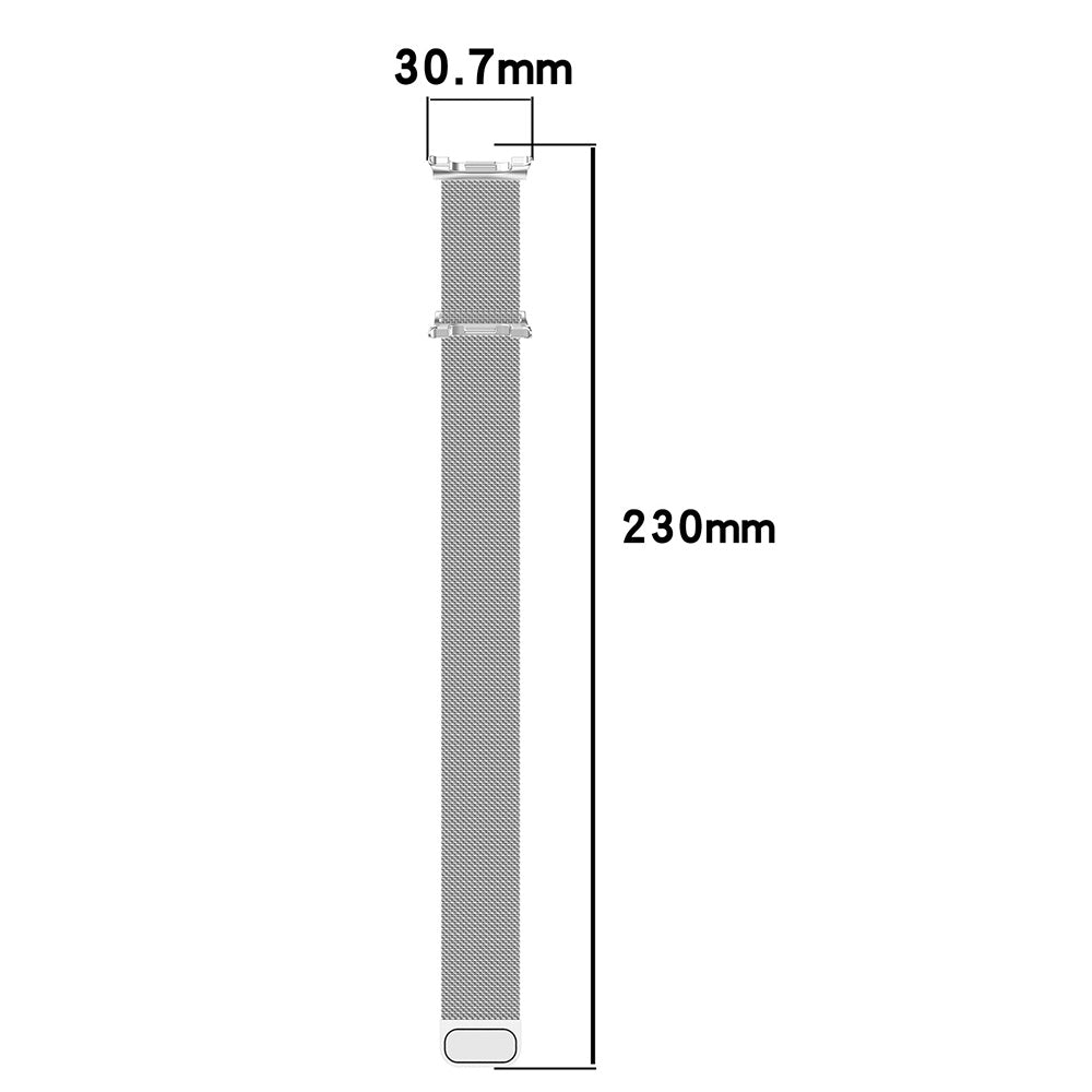 Correa Techsuit W009 para Samsung Galaxy Watch 8 Classic / Watch8 44mm / Watch 8 40mm, Plateada