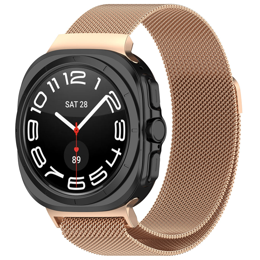 Correa Techsuit W009 para Samsung Galaxy Watch Ultra, Rosa Dorado.