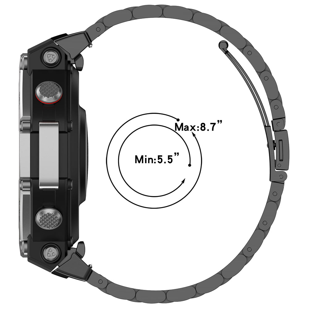 Techsuit W010 Strap for Amazfit T-Rex 3, Black