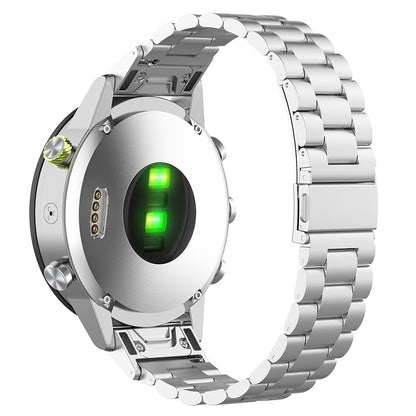 Correa Techsuit W010 para Garmin Watch Fenix / Forerunner Series, 22mm, Plateada