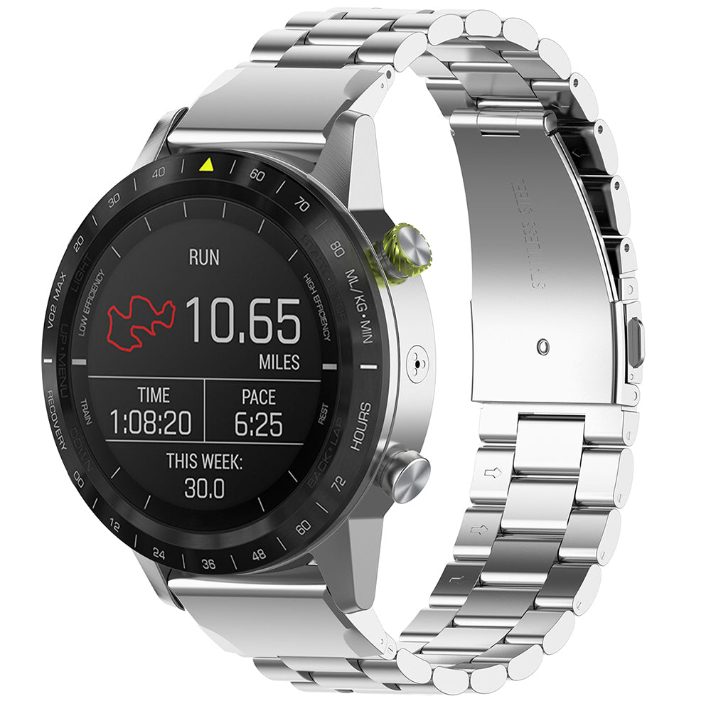 Correa Techsuit W010 para Garmin Watch Fenix / Forerunner Series, 22mm, Plateada