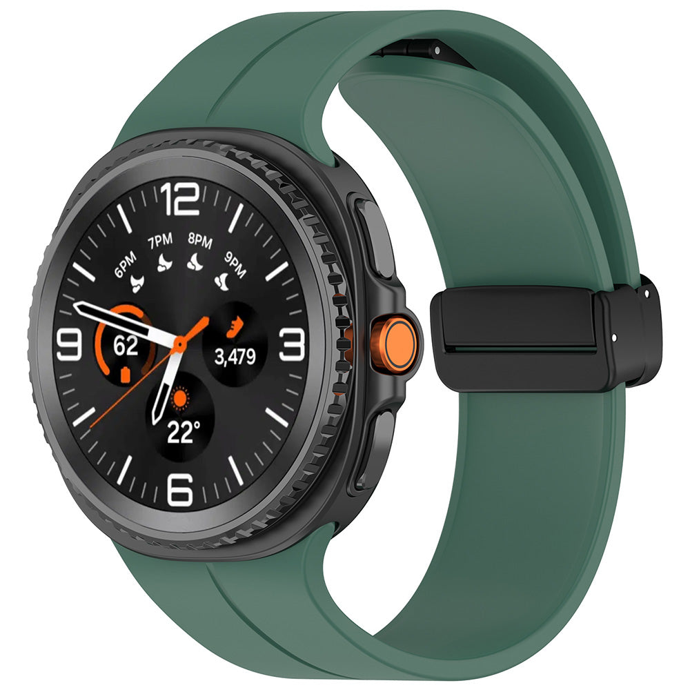 Correa Techsuit W011 para Samsung Galaxy Watch 8 Classic / Watch8 44mm / Watch 8 40mm, Verde Oscuro