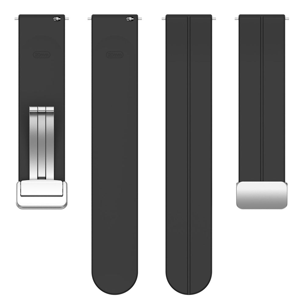 Correa Techsuit W011 para Samsung Galaxy Watch / Huawei Watch Series, 20mm, Negra.