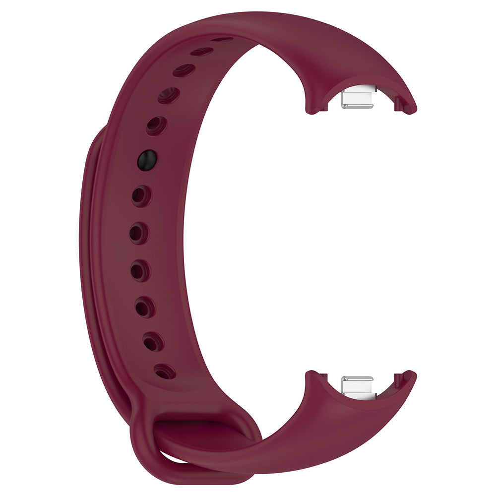 Correa Techsuit W014 para Xiaomi Smart Band 9 / 8, Rojo Oscuro