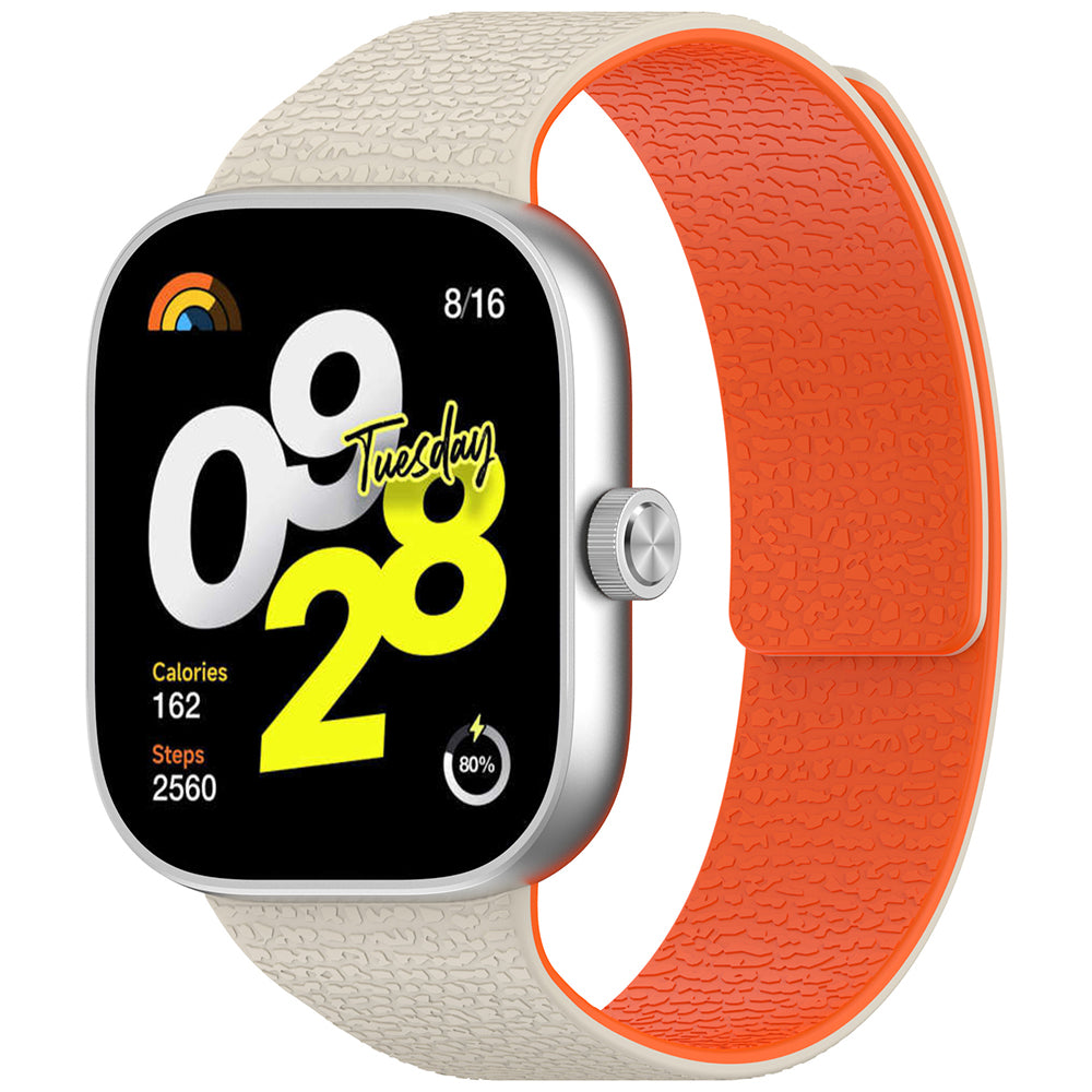 Correa Techsuit W016 para Xiaomi Smart Band / Watch Series, Beige Naranja.