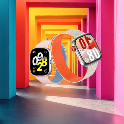 Correa Techsuit W016 para Xiaomi Smart Band / Watch Series, Beige Naranja.