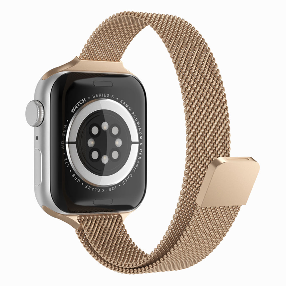 Correa Techsuit W034 para Apple Watch 42mm / 41mm / 40mm / 38mm Series, Dorada