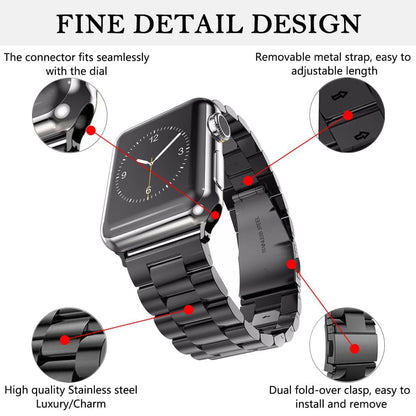 Correa Techsuit W036 para Apple Watch 42mm / 41mm / 40mm / 38mm Series, Negra