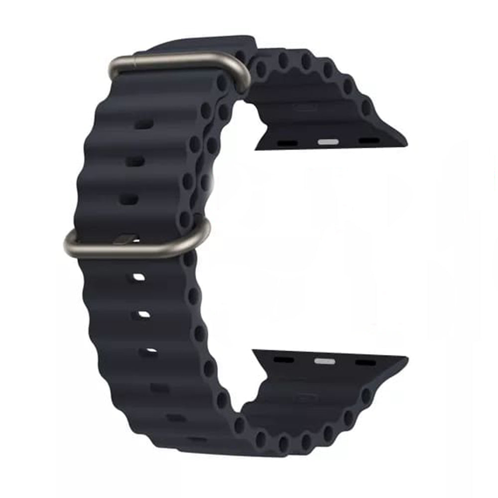 Techsuit W038 Strap for Apple Watch 49mm / 46mm / 45mm / 44mm / 42mm Series, Black