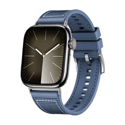 Correa Techsuit W051 para Apple Watch 49mm / 46mm / 45mm / 44mm / 42mm Series, Azul Oscuro