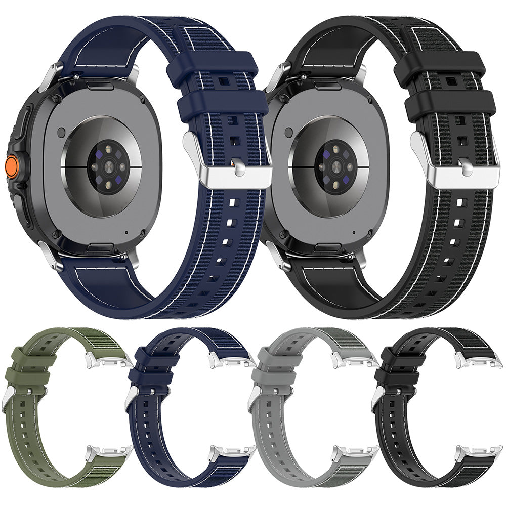 Correa Techsuit W051 para Samsung Galaxy Watch 8 Classic / Watch8 44mm / Watch 8 40mm, Negra