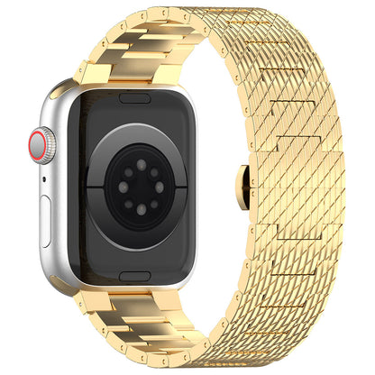 Correa Techsuit W052 para Apple Watch 42mm / 41mm / 40mm / 38mm Series, Dorada